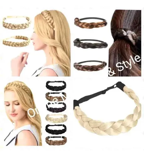 Extensión/ Vincha Diadema/ Pelo Trenzado/ Regulable