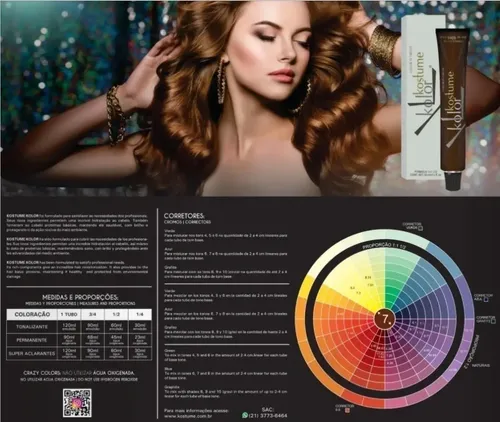 Tintura Kostume Kolor 7.26 Marsala Prime Permanente Para Cabello