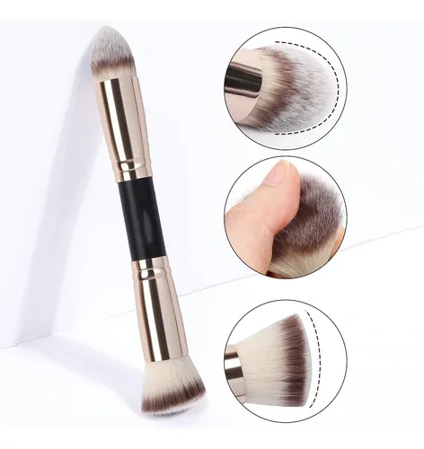 Brocha Doble Para Base Y Corrector De Maquillaje