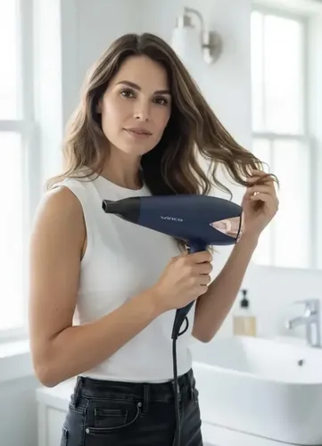 Secador De Pelo Con Difusor Winco W4192 Color Azul Oscuro
