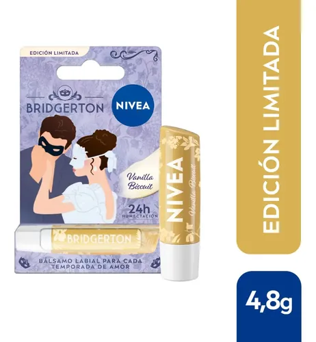 Nivea Bálsamo Labial Vanilla Biscuit Edición Bridgerton Todo Tipo De Piel Día/noche