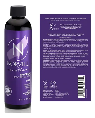 Solución Bronceadora Sin Sol Norvell Venetian Plus 246 Ml