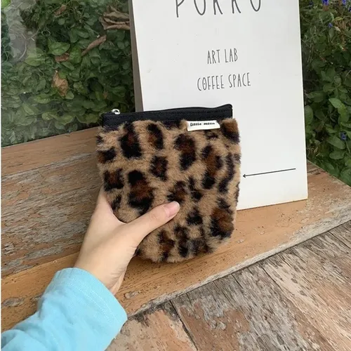 Neceser De Maquillaje De Felpa Con Cierre Y Diseño A La Moda