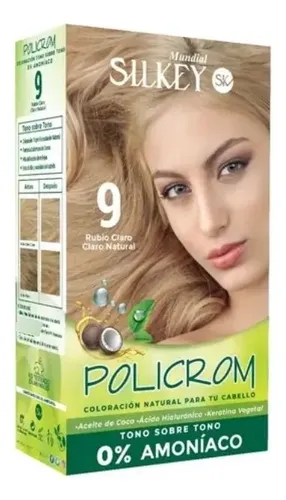 Silkey Policrom Tono Sobre Tono Coloración Sin Amoníaco X 6u