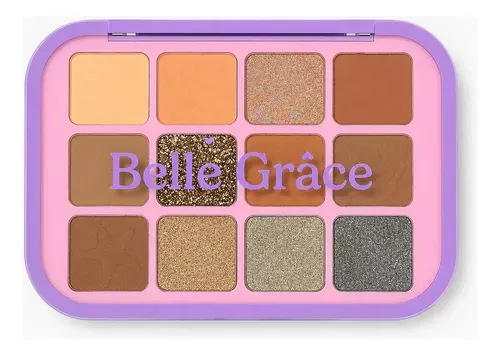 Paleta Tono 02 Sombras De Ojos 12 Colores Mate Brillante Maquillaje Rostro Veoquiero