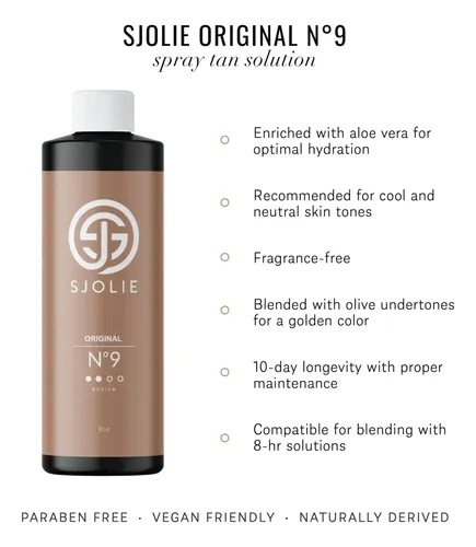 Solución Bronceadora En Aerosol Sjolie No. 9, Hidratante Med