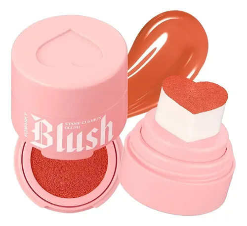 Rubor Liquido Blush C/esponja Corazon Cushion Mocallure Tono Del Maquillaje 05