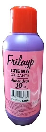Crema Oxidante Tintura 30 Vol Frilayp 500cc Almendras