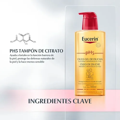 Combo X3 Eucerin Ph5 Aceite De Ducha Piel Sensible 400 Ml Neutra