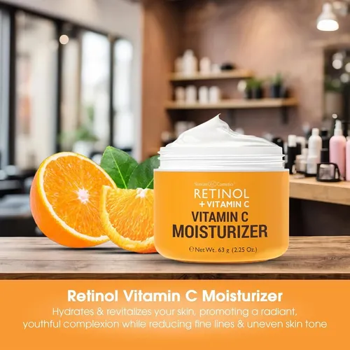 Hidratante Facial Con Retinol Y Vitamina C De Retinol