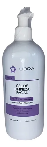 Gel Limpieza Facial Control Sebo 500ml Libra Cosmetica