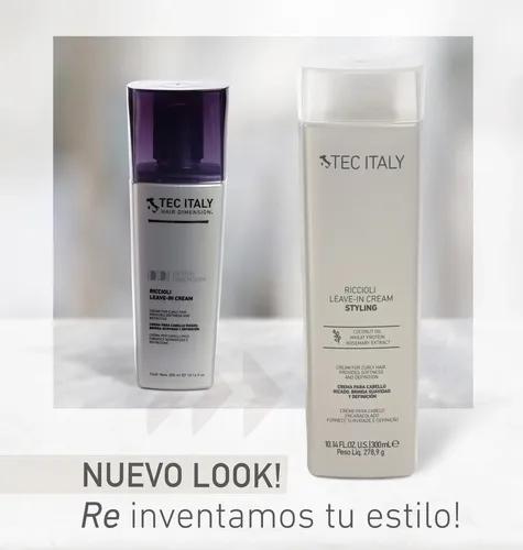 Tec Italy Riccioli Leave In Cream Crema Para Definir Rizos