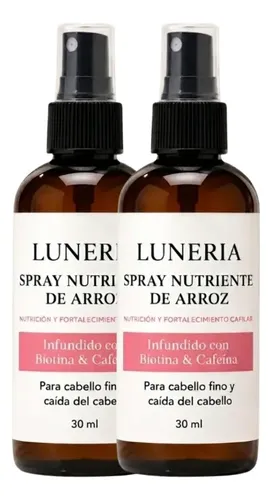 Spray Capilar Luneria Anticaída Crecimiento Rapido 30ml 2×1