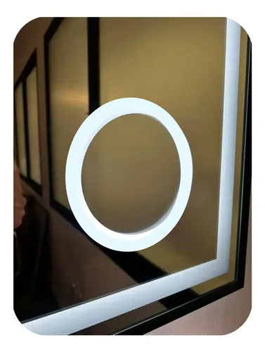 Espejo Rectangular Parlantes 50×70 Led Smart Lupa Desempañan