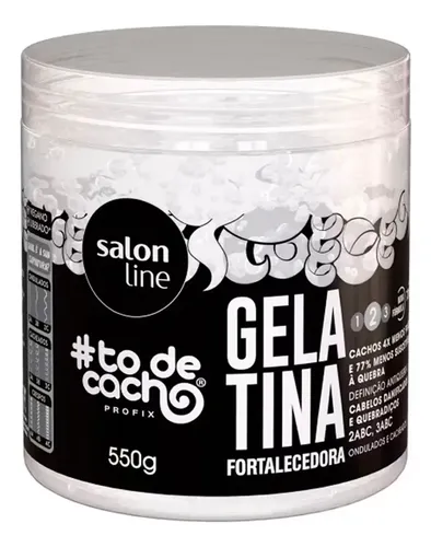 Salon Line To De Cacho Gelatina Fortalecedora Rulos 550gr