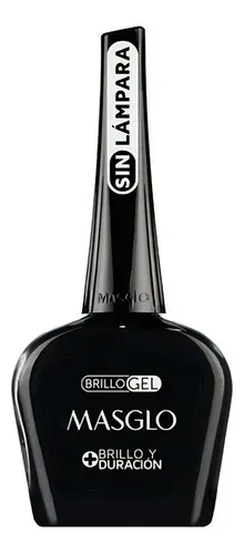 Esmalte de Uñas Masglo Brillo Gel, Acabado Brillante y Sin Lámpara