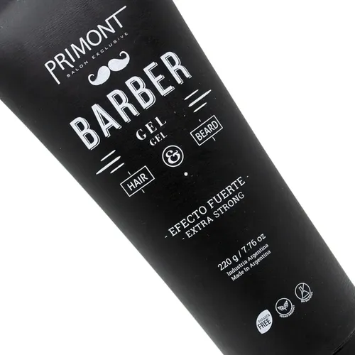 Primont Barber Gel Capilar Vegano Fijación Fuerte Pelo Local