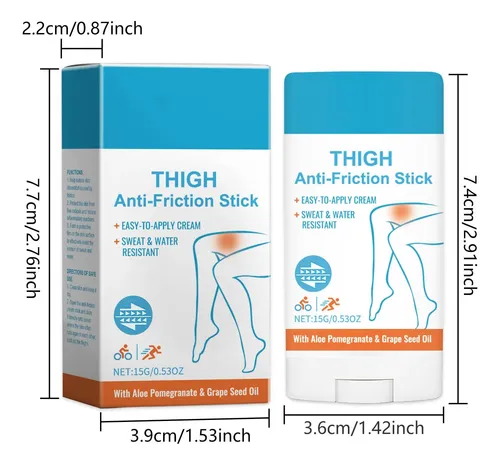 Crema Protectora Para Pies Contra La Fricción Del Muslo, 15 G