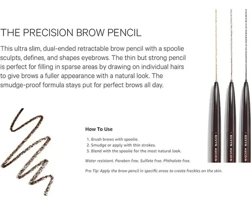 Lápiz De Cejas Retráctil Kevyn Aucoin Castaño Oscuro