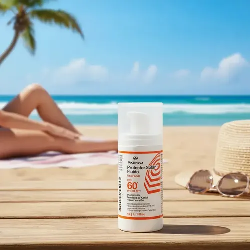 Protector Solar Facial Fluido Fps60 Natural Tono Medio
