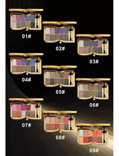 Paleta Glitter Eyeshadow Uifcb 10 Colores Sombras A Prueba