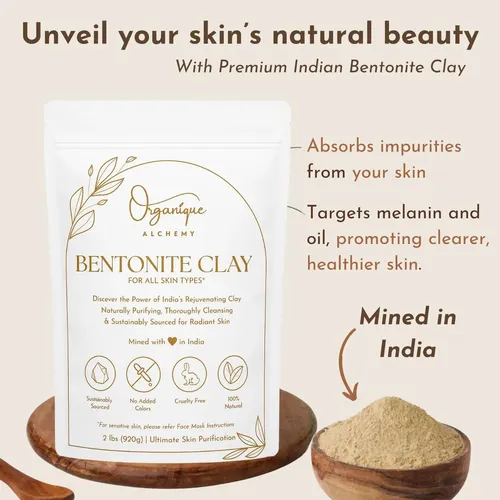 Polvo De Arcilla Bentonita Premium Seema 227g Para