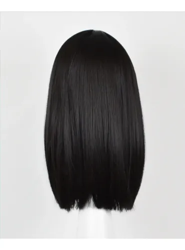 Peluca Negra 40cm (cosplay/oncologica)