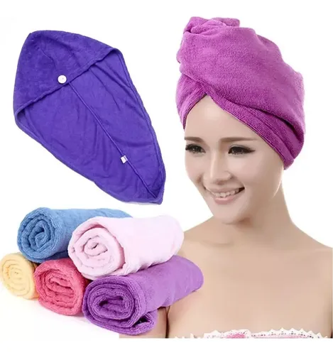 Turbante Pelo Toalla Microfibra Secado Rapid Imported® Gorra