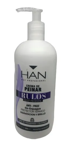 Crema De Peinar Anti-frizz Apta Rulos 500ml Han Full