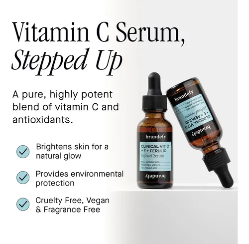 Sérum Brandefy Defend Antiedad con Vitamina C y Ácido Ferúlico
