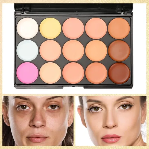 Paleta De Maquillaje Pure Vie Contorno 15 Colores + Brochas