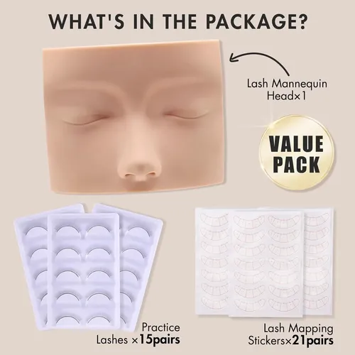 Kit De Práctica Para Extensiones De Pestañas Embagol Lash