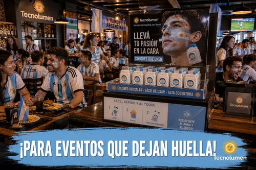 Maquillaje Artistico Bandera Argentina Pintura Facial Cara