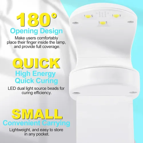Mini Lámpara De Uñas Uv/led Nxj Infilila 16w Portátil