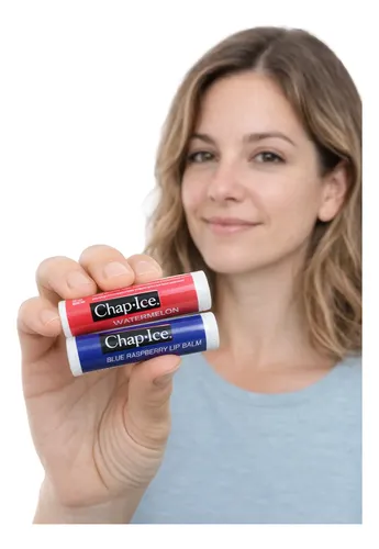 Chap Ice Bálsamo Labial X2 Watermelon Blue Raspberry