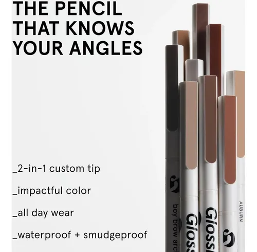 Lápiz De Cejas 2 En 1 Cool Brown Glossier Boy Brow Arch