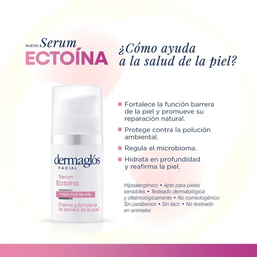 Dermaglós Ectoína Serum Facial Fortalecedor Piel Sensible