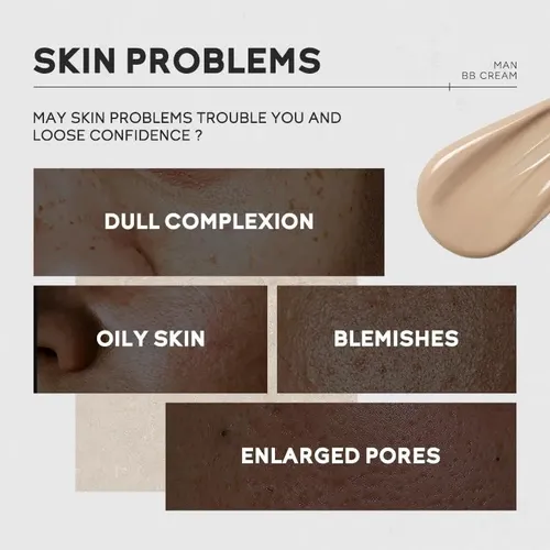 Bb Cream Hombres Akary Spf15 Pa++ 1.4oz Natural