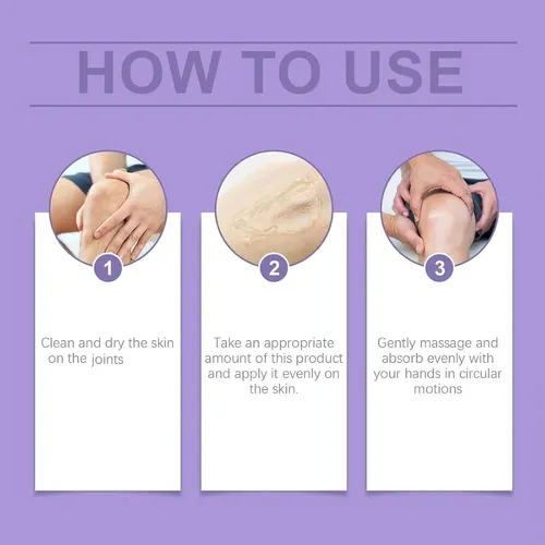 Gel Morado Para Articulaciones, 2 Unidades, Crema De Masaje