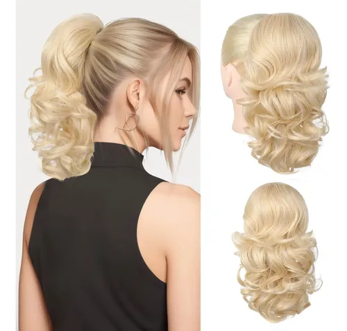 Extensión De Cola De Caballo Flufymooz 35 Cm Cabello Sintéti
