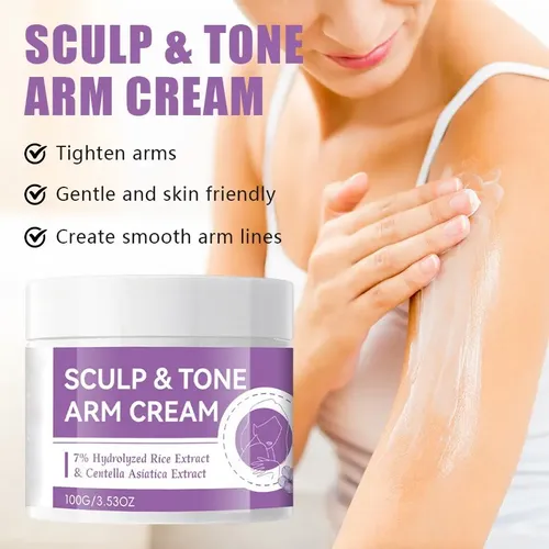 Crema Reafirmante Para Brazos, 100 G, Hidratante, Tonifica Y