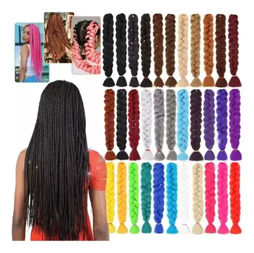 Extensiones De Pelo Sintético Para Trenzas Africanas Jumbo Color Ay39