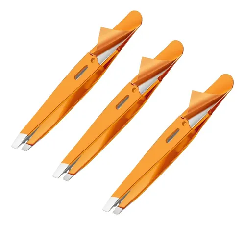 Pinzas Inclinadas De Acero Inoxidable Para Cejas Y Barba, 3