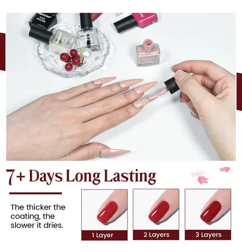 Kit Esmaltes Uñas Openlive 10 Colores Base Top Coat