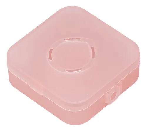 Estuche Powder Puff Para Almacenamiento De Maquillaje Rosa T