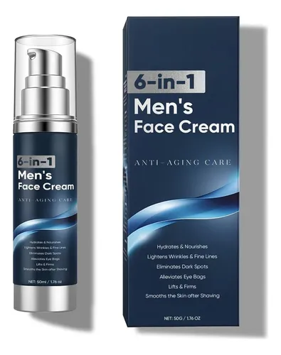 Crema Facial 6-en-1 Para Hombres Waeski, 1.76 Fl Oz