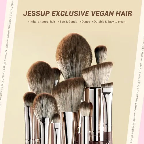 Kit Xxjessup De 15 Brochas De Maquillaje Completas Sintética