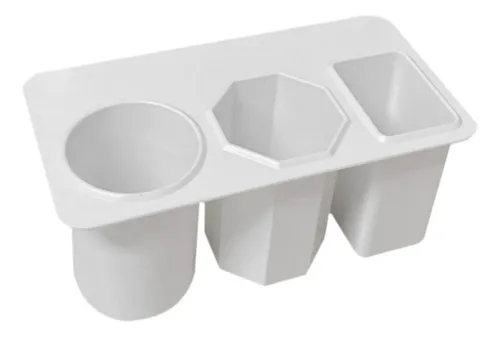 Organizador De Mesa Para Brochas De Maquillaje Negro