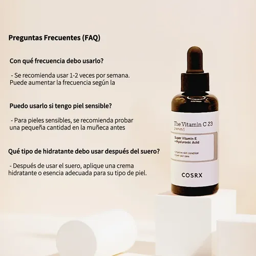 Sérum The vitamin C 23 serum Cosrx día para todo tipo de piel de 20mL/20g 30+ años
