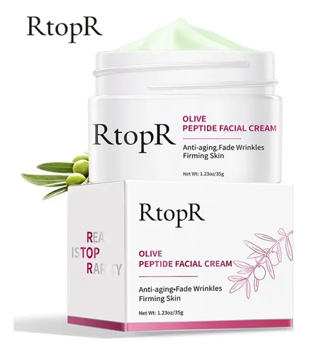Crema Facial Antiarrugas Firmeza Piel Manchas Oliva Peptido!